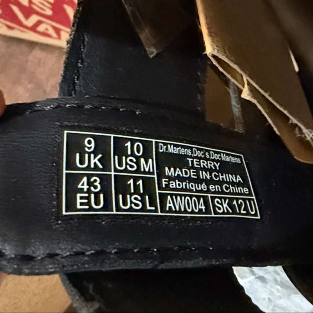 Dr. Martens Black Leather Strap Sandals - Picture 4 of 4
